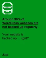 World Backup Day highlights a simple truth. A website without a reliable backup is one update, server issue or security incident away from downtime.  Reliable backups mean:  • Faster recovery when something breaks
• Protection from security incidents
• Confidence during updates and changes  At Jala Design, our Active Care maintenance plans include automated backups, monitoring and proactive maintenance to keep our clients protected.  Because prevention is always easier than recovery.